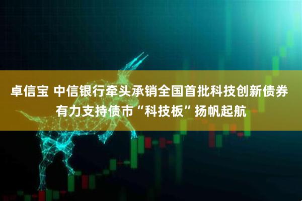 卓信宝 中信银行牵头承销全国首批科技创新债券 有力支持债市“科技板”扬帆起航