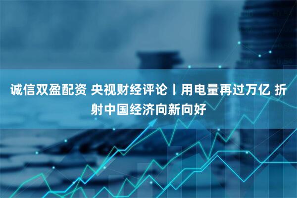 诚信双盈配资 央视财经评论丨用电量再过万亿 折射中国经济向新向好